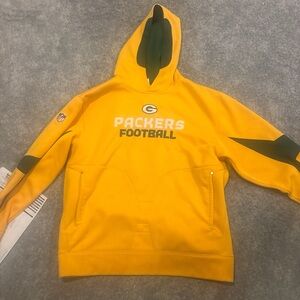 NFL Green Bay Packers Yellow Sideline Hoodie
